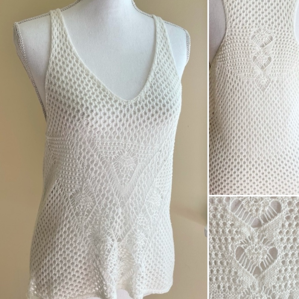 *SALE* Geometric Crochet Top
